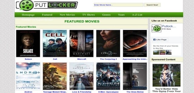 Sites Like Putlockers 2025 to Watch Movies online on Putlocker Alternative Sites