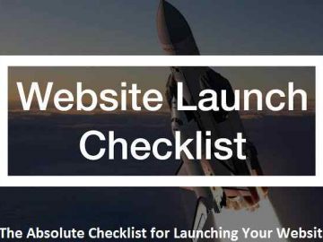 The Absolute Checklist for Launching Your Website