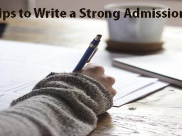 Tips to Write a Strong Admission Essay