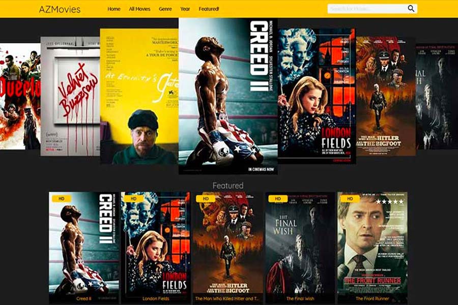  AZmovies Website