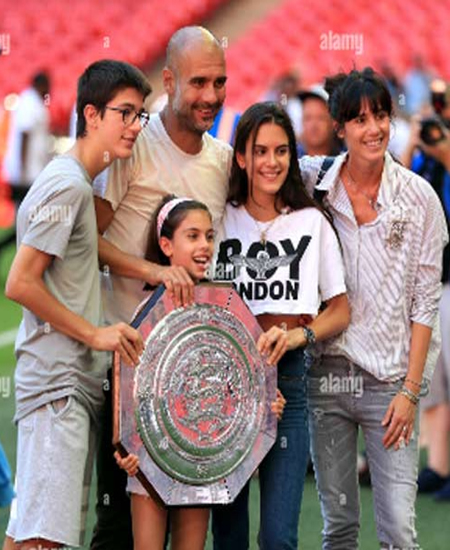 Maria Guardiola with Family